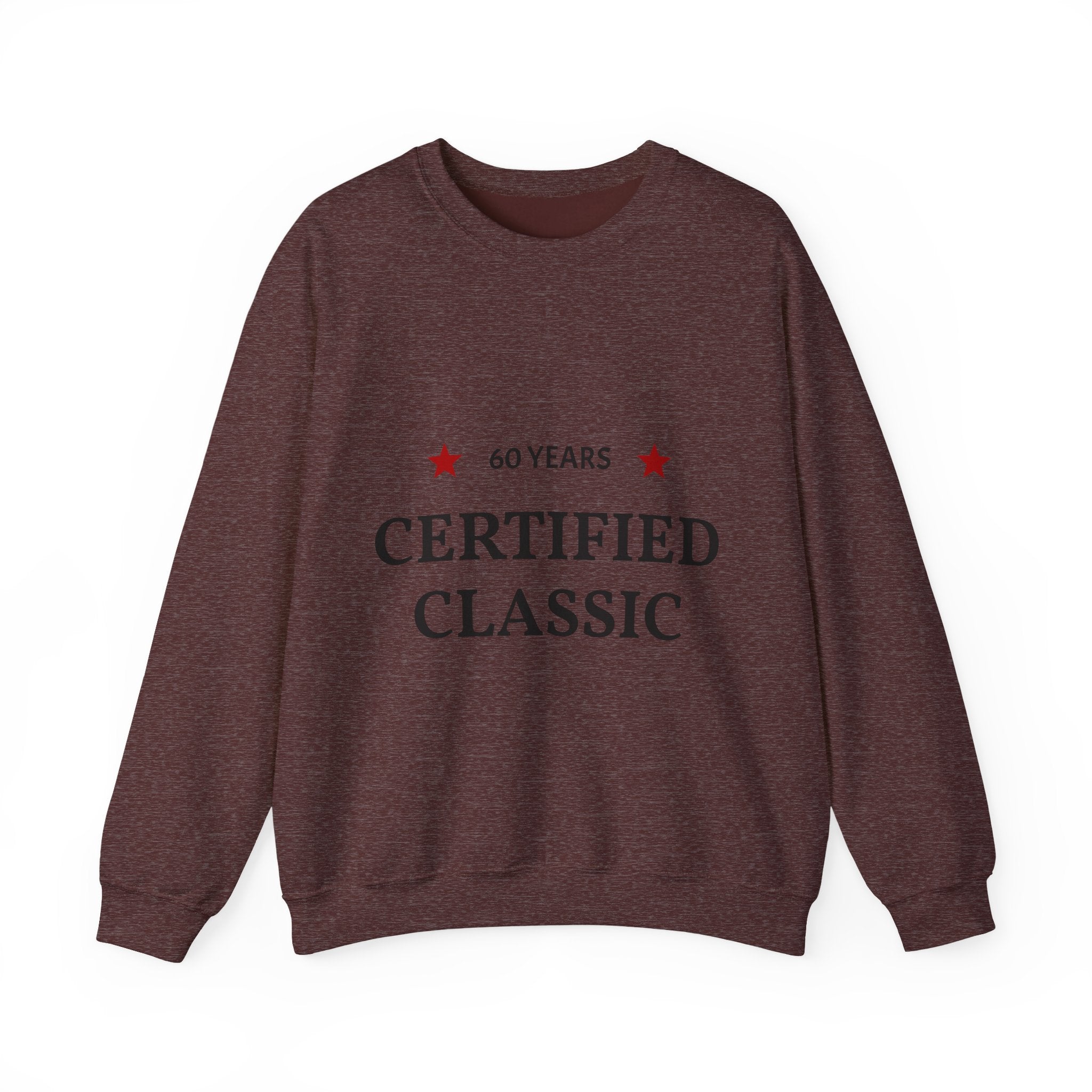 Crewneck Sweatshirt - "60 Years Certified Classic" Retro Anniversary Pullover