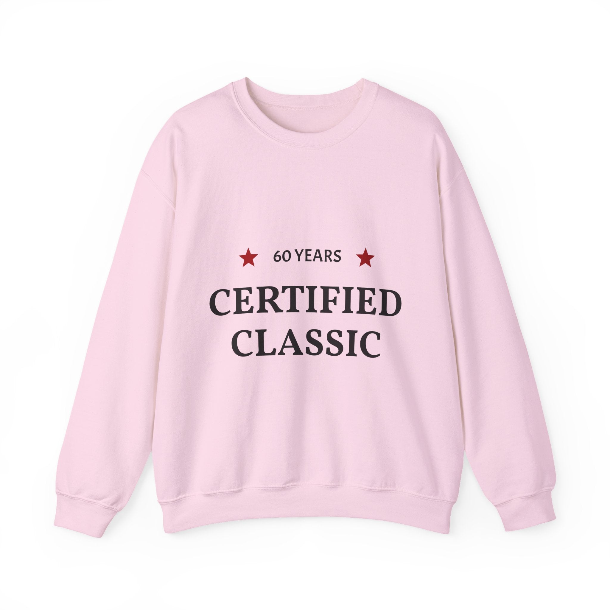 Crewneck Sweatshirt - "60 Years Certified Classic" Retro Anniversary Pullover