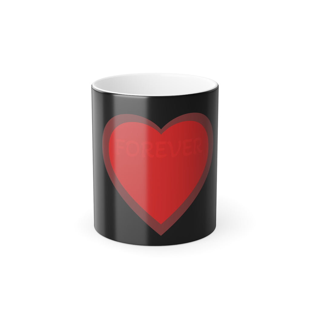 Copy of Color-Changing Heart Mug — 'Forever' Design, 11 oz