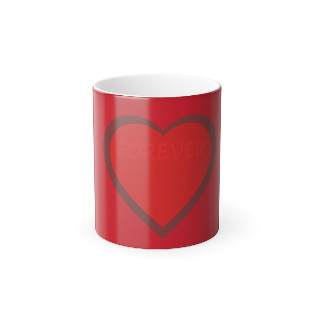 Copy of Copy of Color-Changing Heart Mug — 'Forever' Design, 11 oz
